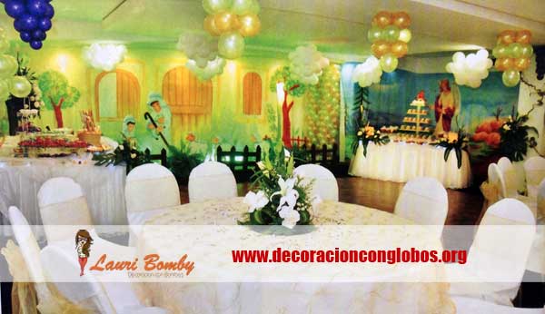 decoracion-salones-con-globos